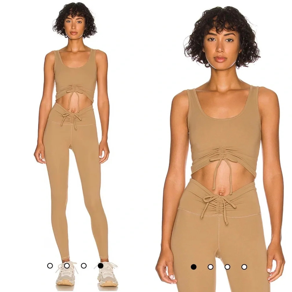 NWT Strut This Set: Lovers Ankle Legging & Avalon Bra in Tobacco Small Revolve